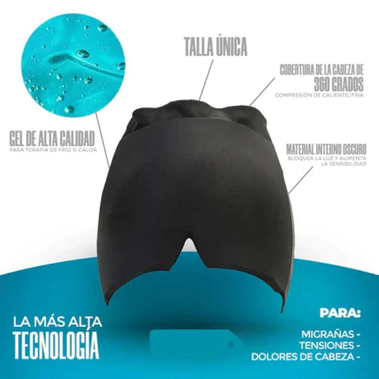 GORRO TERAPEUTICO - GORRO GEL ANTI MIGRAÑA