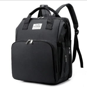 Pañalera 3 en 1: Mochila, Cuna y Cambiador – ¡Práctica y Portátil! + Envió Gratis